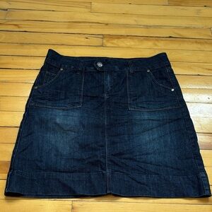 RW&CO. Dark Blue Denim Mini Skirt